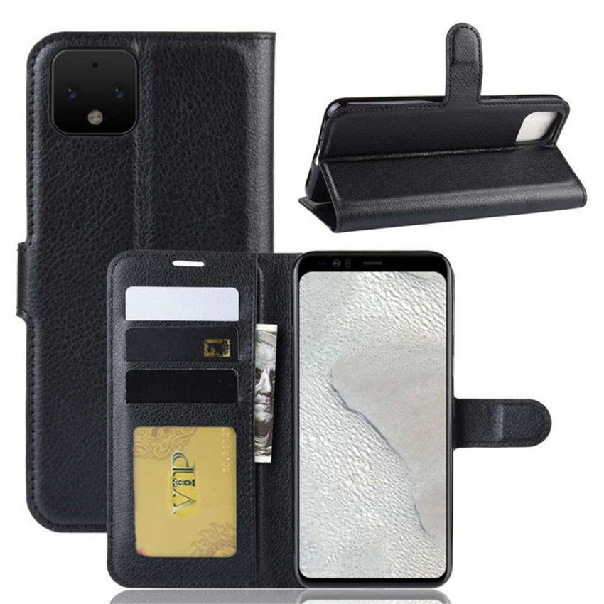Leather Folio Wallet Case for Google Pixel 4 Leather Folio Wallet Case for Google Pixel 4